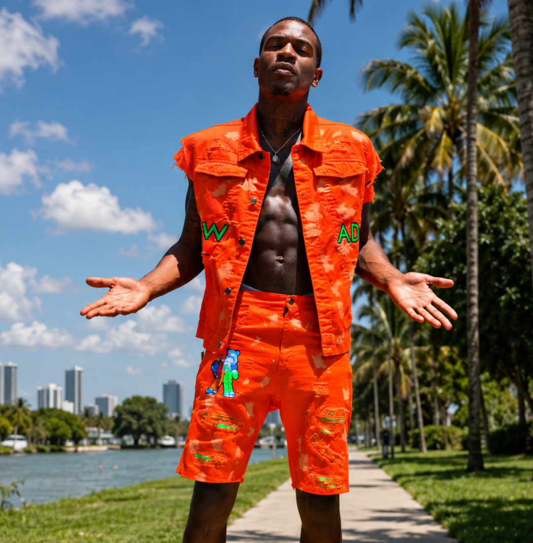 F.W.A.D Men’s Bear Vest Set